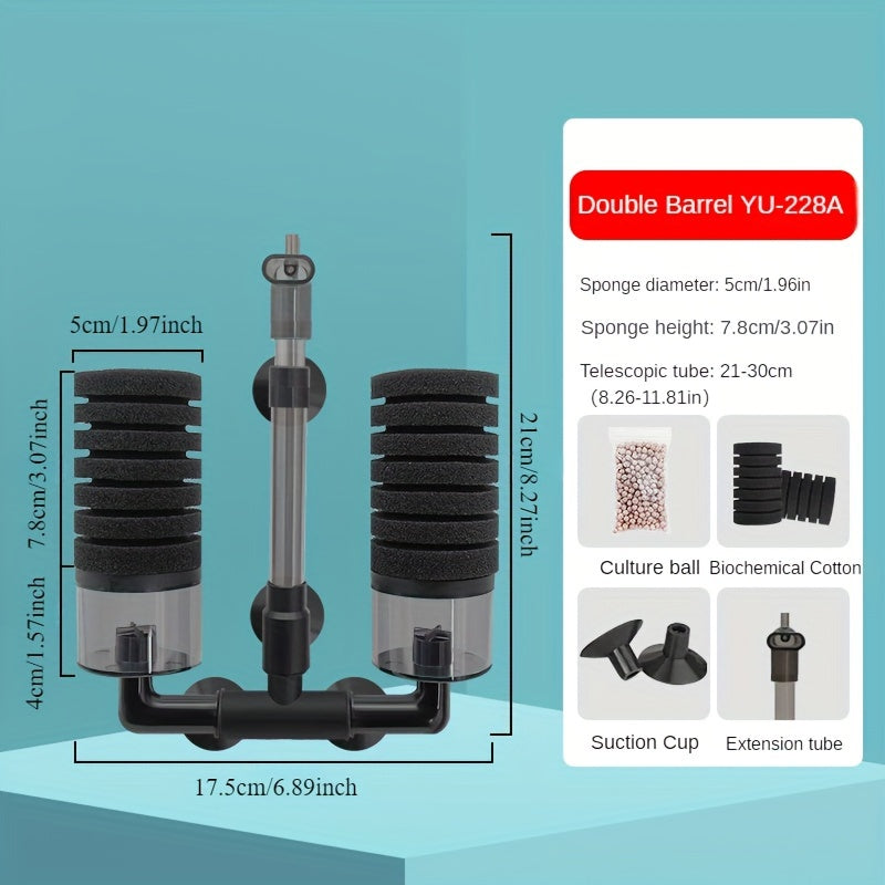 Biochemical Cotton Sponge Filter for Aquarium and Turtle Tanks Not Including Water Pump