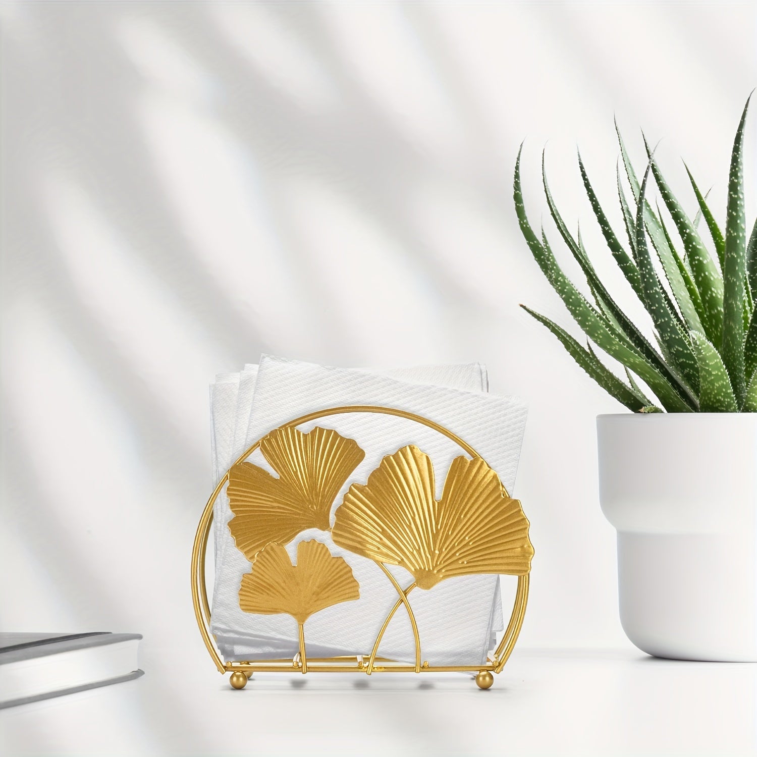 Napkin Holder for Coffee Shops and Hotels Stainless Steel Vertical Half-Round Durable