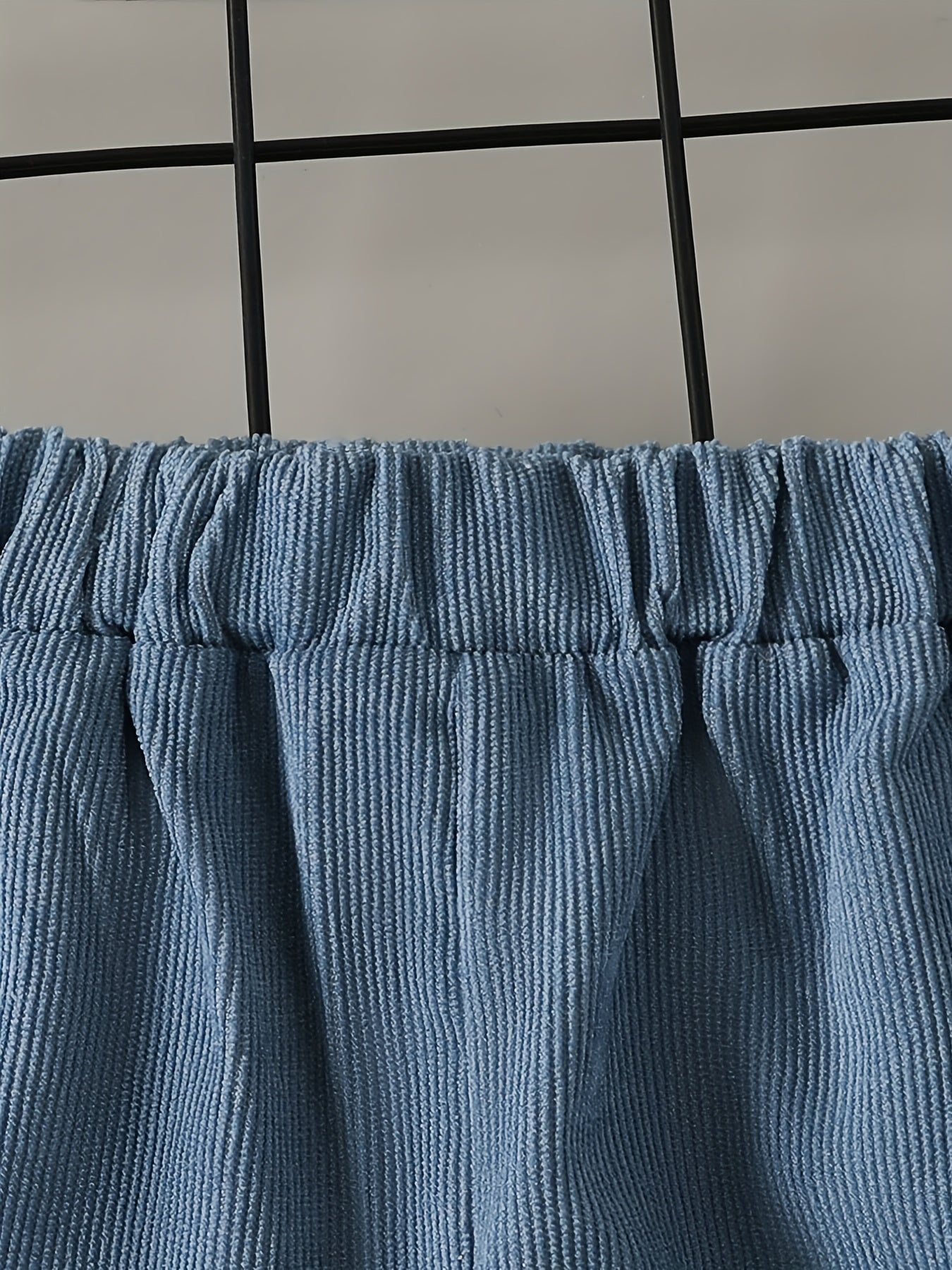 Boys Kids Corduroy Hoodie and Pants Set Brown Beige Fall Winter Casual Machine Washable