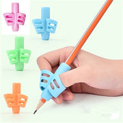 Student Stationery Grip Pen Holder for Correcting Posture with Silicone Pen Clip