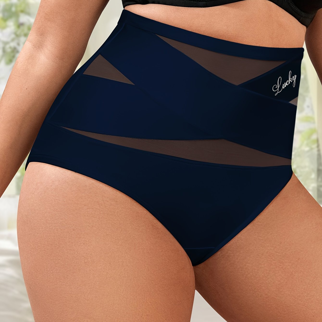 Plus Size Breathable Mesh High Waist Seamless Shaping Underwear for Body Sculpting