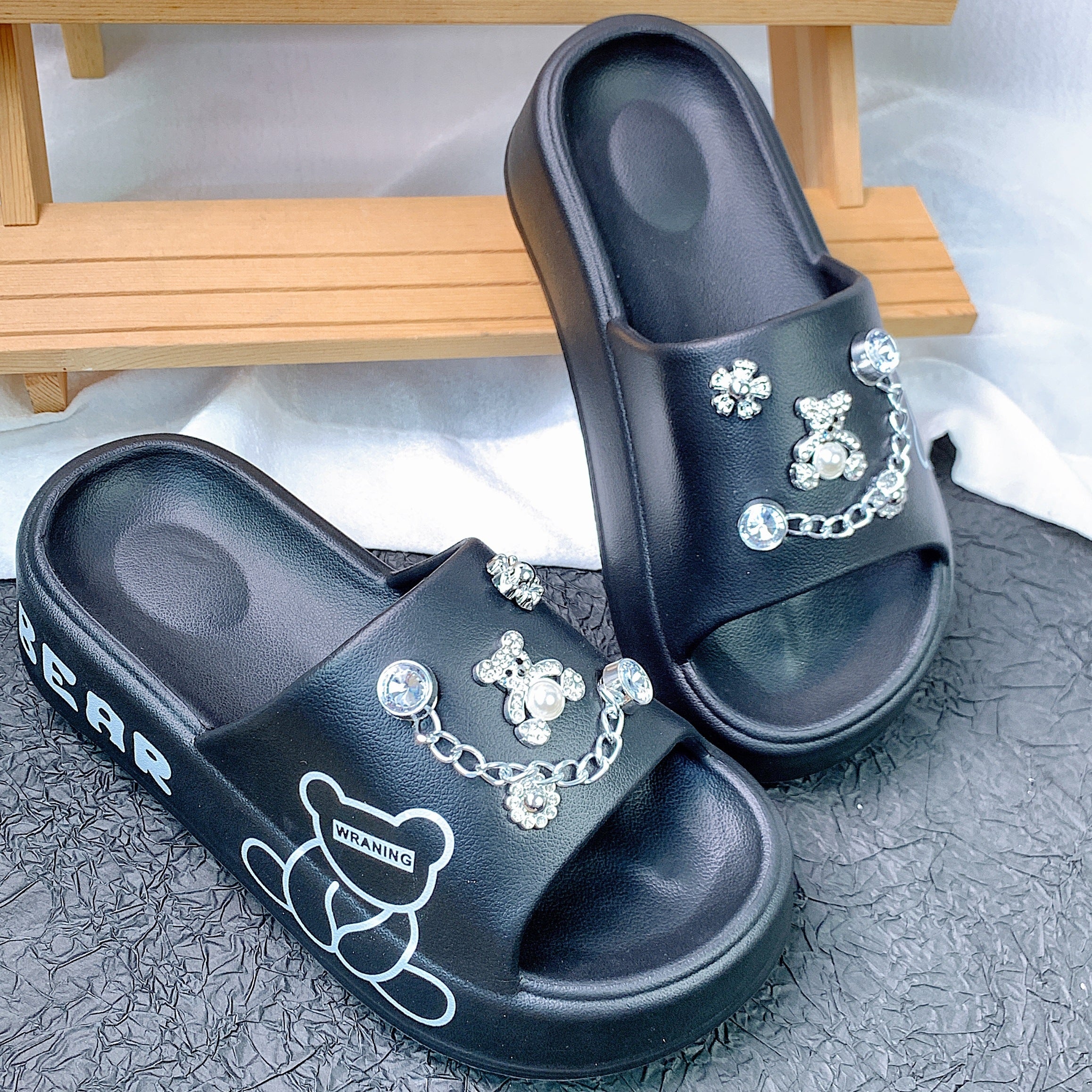 Women's Slip-On Summer Sandals Open Toe Comfortable Slip-On Slides