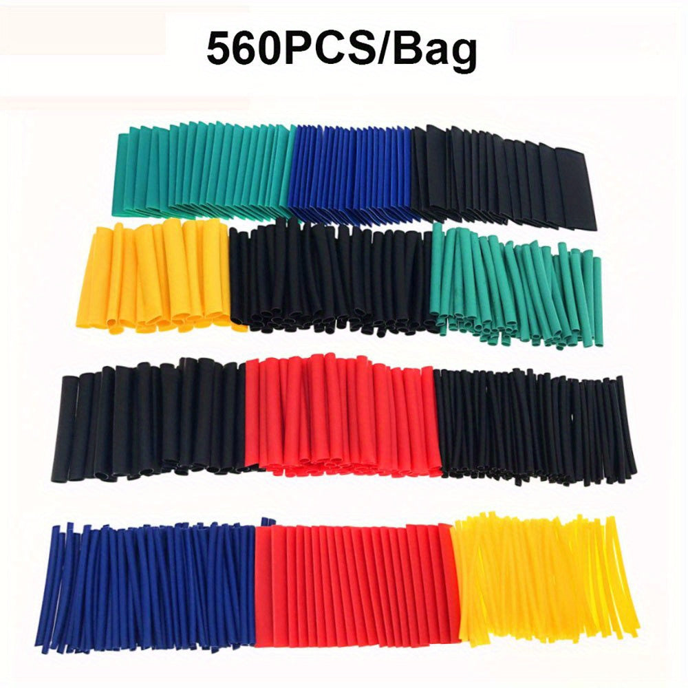 Heat Shrink Tubing Set 164/560 Pcs Multi-Color Polyolefin Wire Wraps