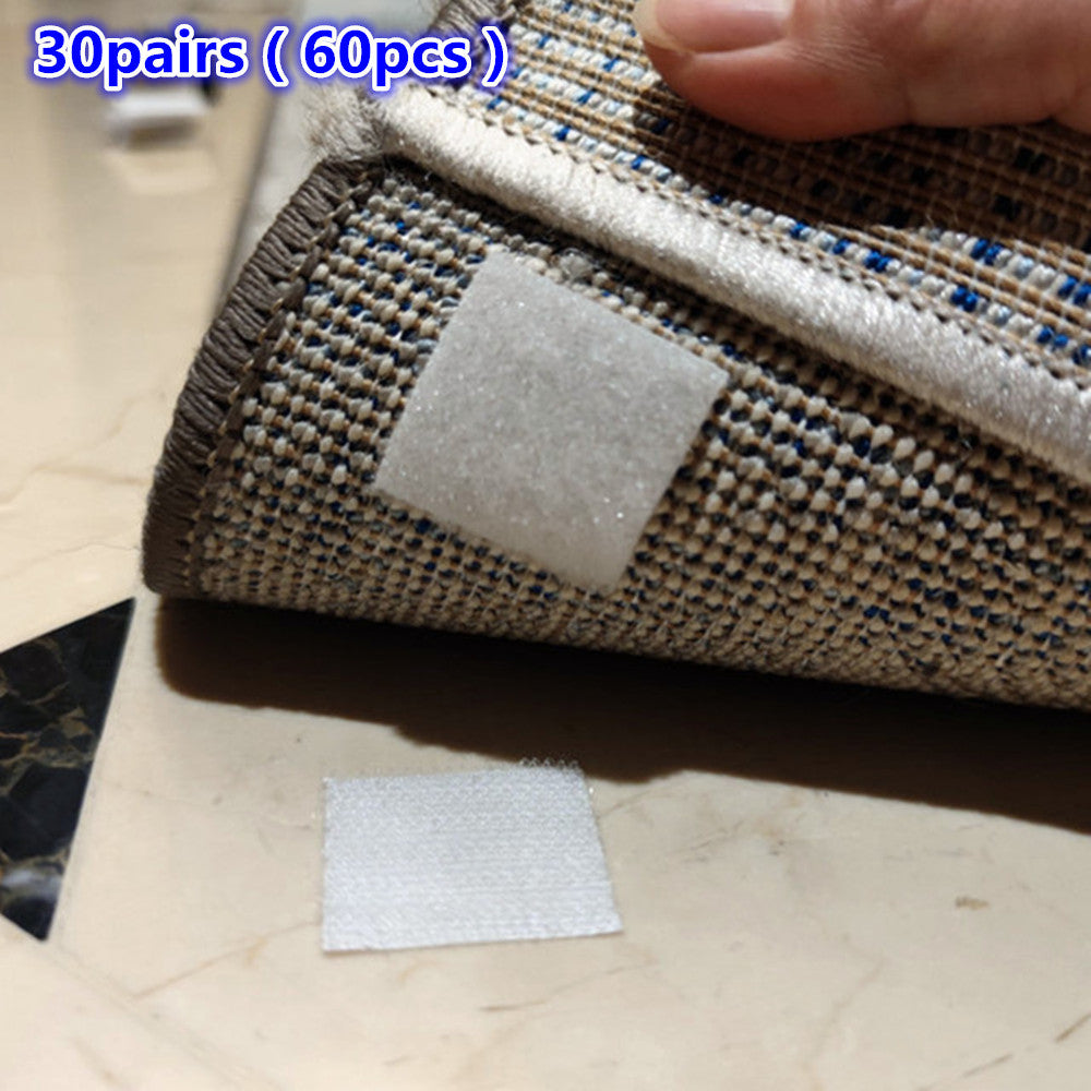 Cinta antideslizante de alfombra de 30mm para alfombras, sujetadores para alfombras, sofás, sábanas, blanco y negro