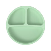 Kids Silicone Dinner Plate Non-Slip Divided Feeding Bowl for Children
