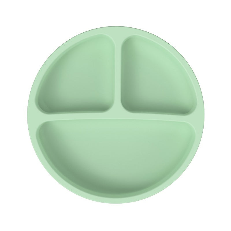 Kids Silicone Dinner Plate Non-Slip Divided Feeding Bowl for Children