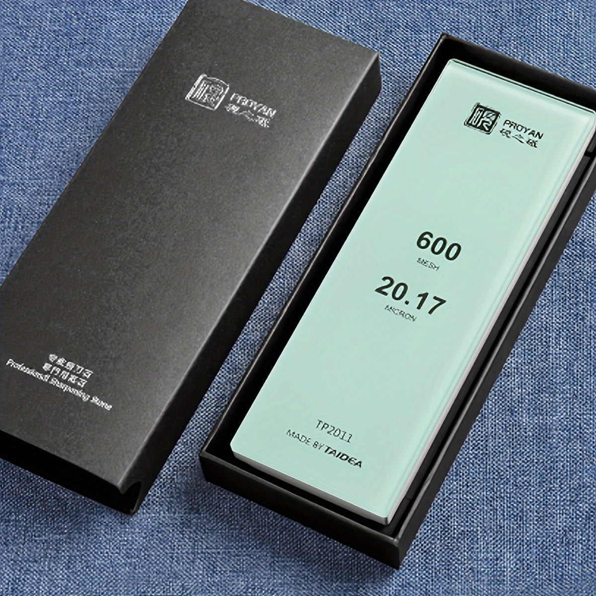 White Corundum Knife Sharpener for Kitchen and Woodworking Tools Non-Slip Base