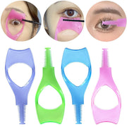 Women's 3-in-1 Plastic Eyelash and Eyeshadow Making Tool with Brush