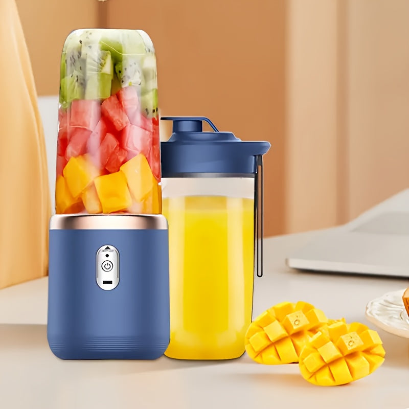 Portable Wireless Juicer Mini Blender with 2 Cups USB Rechargeable for Smoothies and Shakes