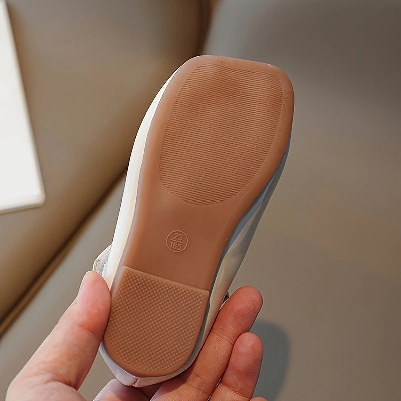 Qizlar uchun zamonaviy rhinestone tekis poyabzal, bahor uchun yumshoq va engil.