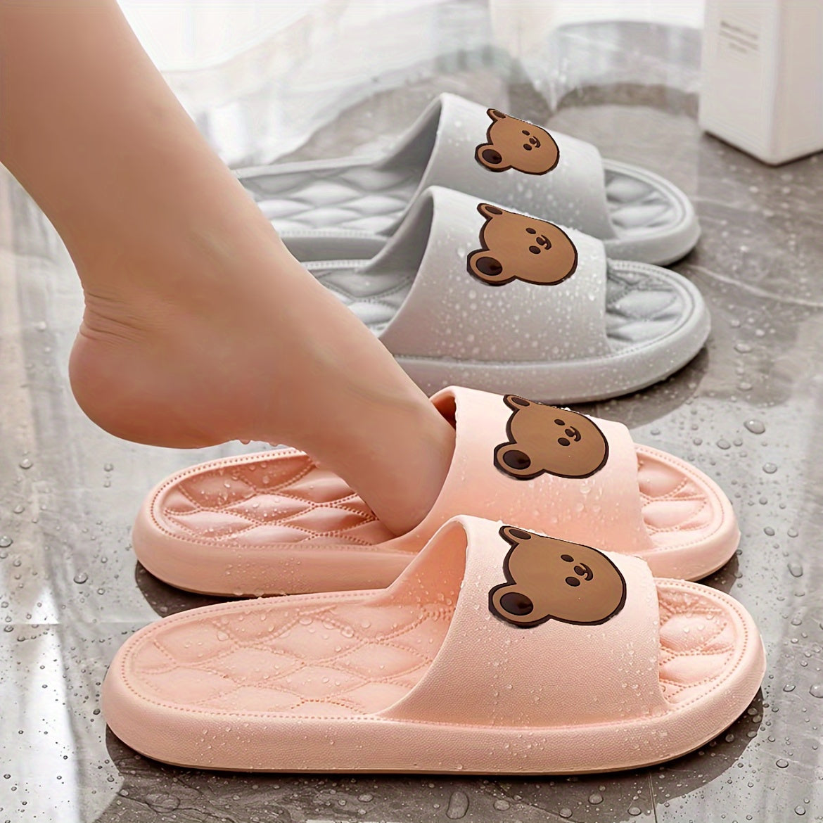 Women's Cloud Slides Casual Slip-On Pillow Shower Shoes