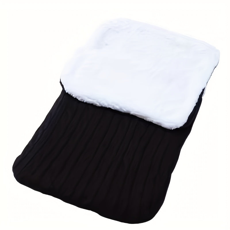 Baby Fleece Bag for Infants Thick Knitted Warm Stroller Bag