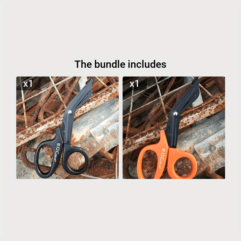 Emergency Scissors Multi-Functional Indoor Outdoor Shear Iron Mixed Color 1pc