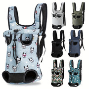 Adjustable Breathable Pet Backpack for Dogs and Cats with Safety Buckle