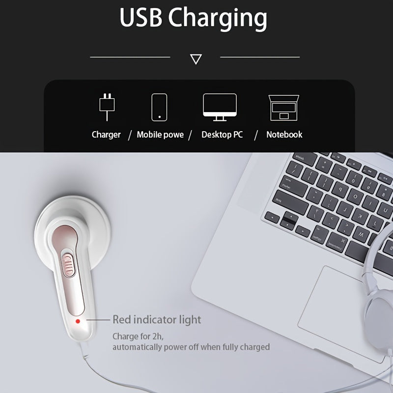 Portativ Elektrik Lint Olib Tashlash uchun USB Qayta Zaryadlanadigan Matolarni Qirqish Mashinasi kiyimlar uchun mebel