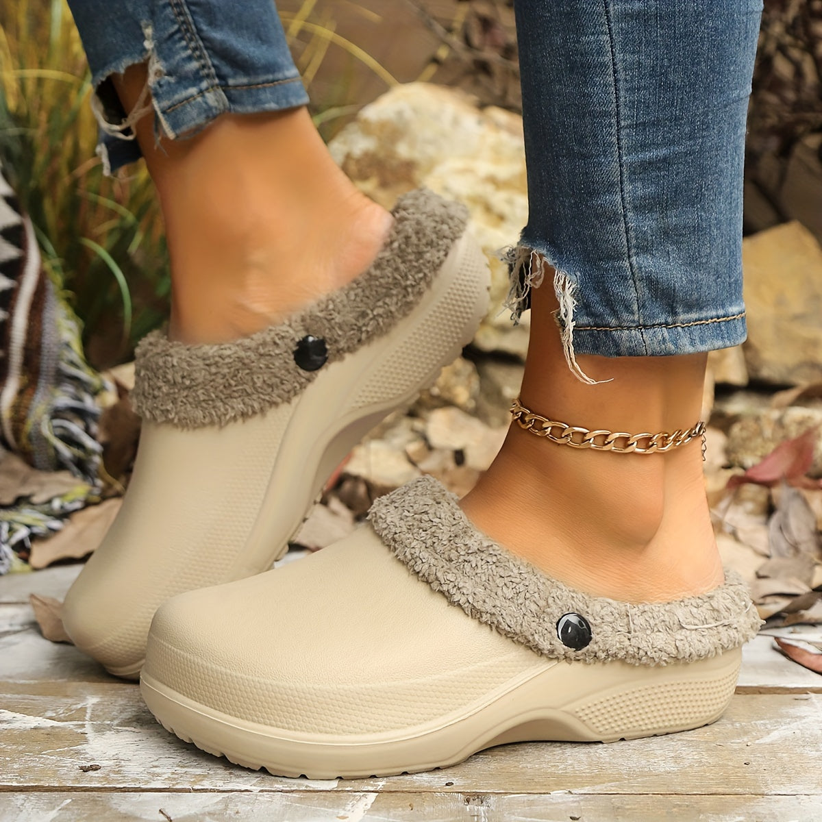 Women's EVA Slippers Solid Color Slip-On All-Season Comfort