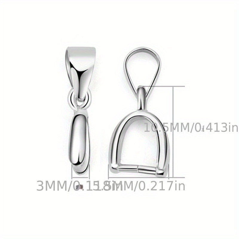 Набор из 20 маленьких серебристых подвесок для ручной работы DIY ювелирных изделий.