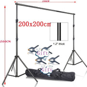 Heavy-Duty Backdrop Support System 2m x 2m for 6ft x 6ft Backdrops