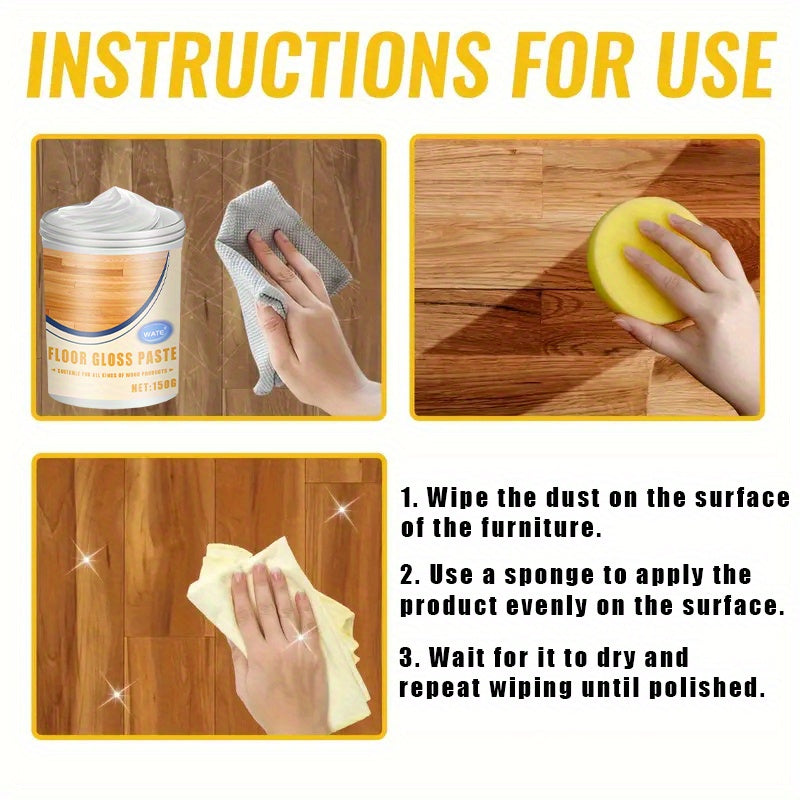 Yog'och mebel uchun pasta, shkaf, polni parvarish qilish, porlashni oshirish