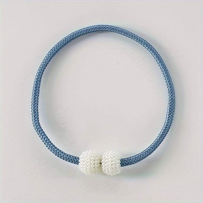 Set of 2 Magnetic Curtain Buckles Space-Saving Tiebacks for Drapery Adjustment