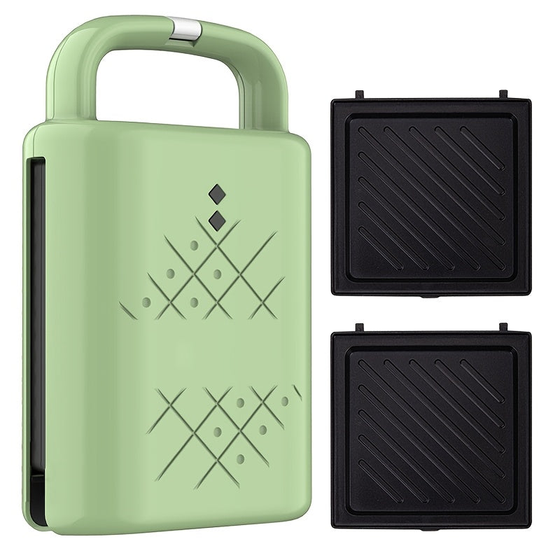 Electric waffle sandwich maker with ceramic non-stick plate for breakfast grilled cheese