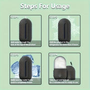 Silicone muz ruloni va zanglamaydigan po'lat Gua Sha to'plami yuz massaji uchun saqlash sumkasi bilan