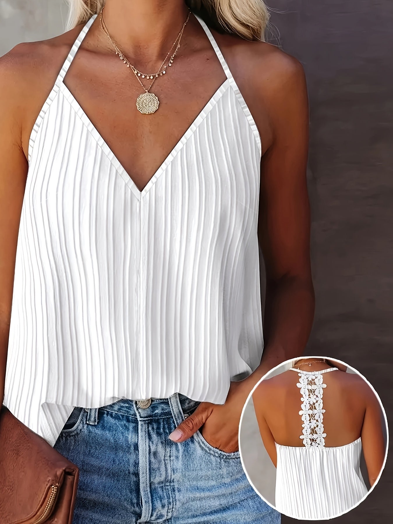 Топ с V-образным вырезом и завязками для женщин больших размеров, сатиновый, черный, летняя одежда