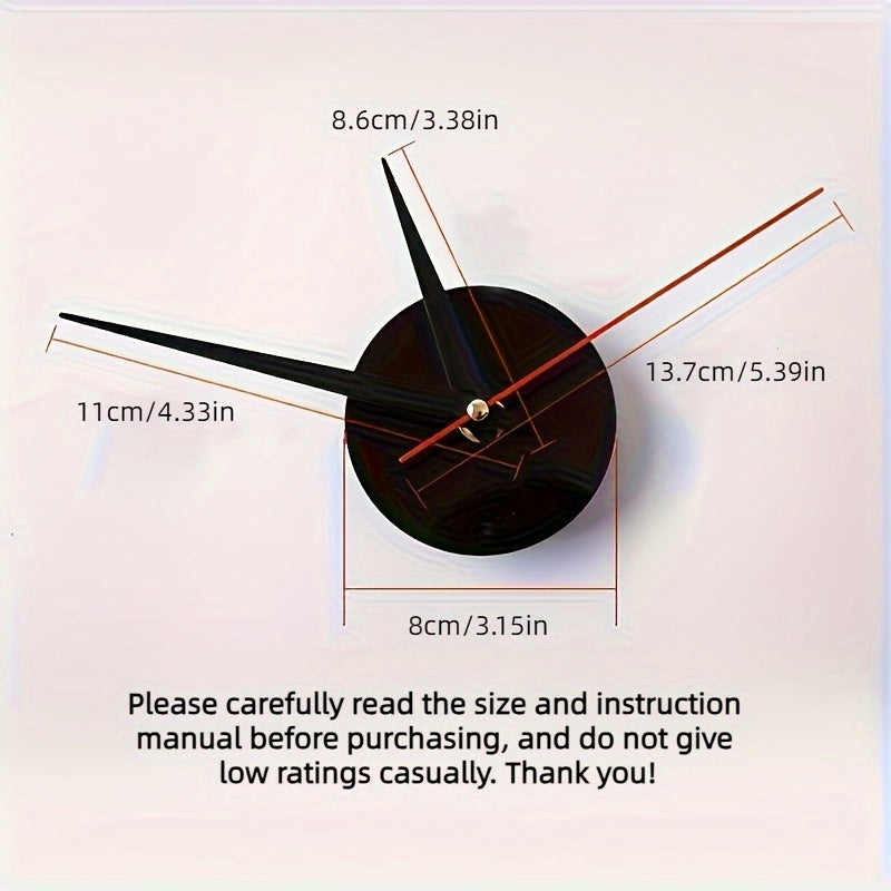 40cm Modern Digital Wall Clock Large Luminous Display Silent Acrylic Mirror Black Numbers for Living Room Bedroom