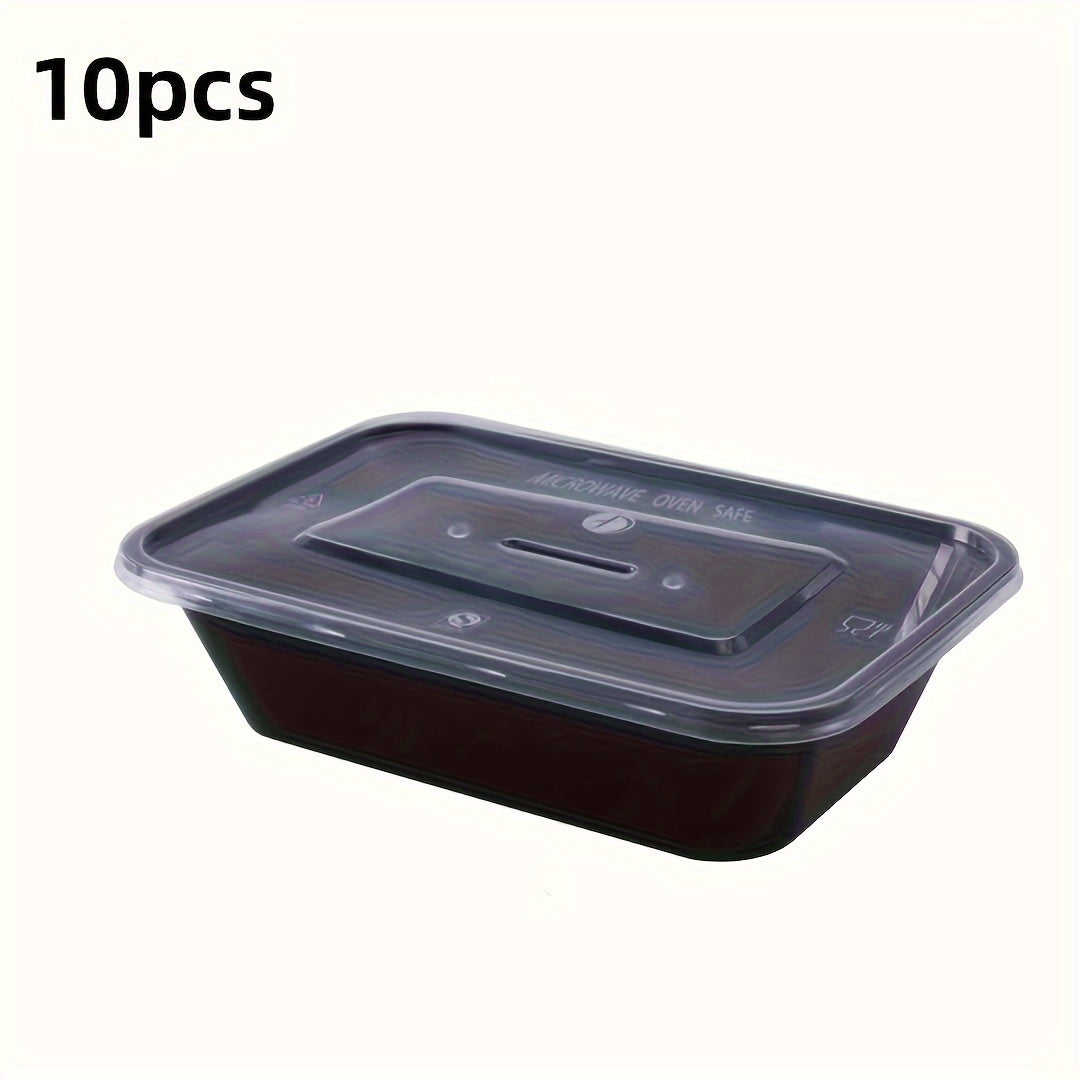 Set of 10/30 Microwave-Safe Leak-Resistant Meal Prep Containers with Stackable Design
