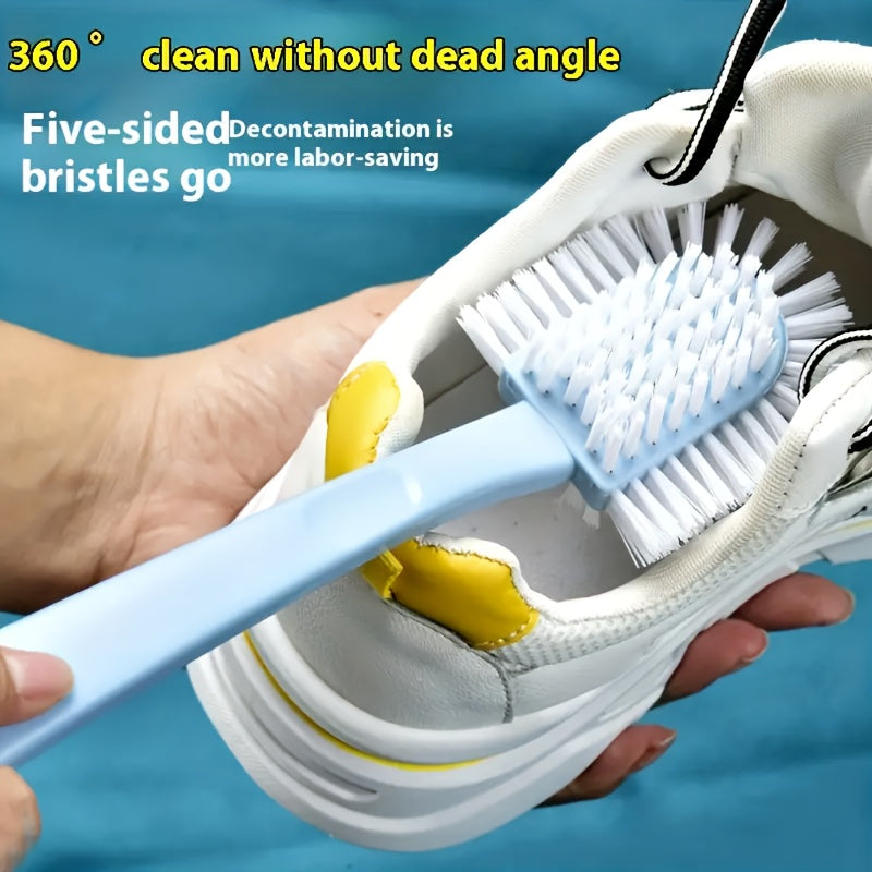 Multi-Use Cleaning Brush for Shoes Clothes Jewelry with Easy-Grip Handle