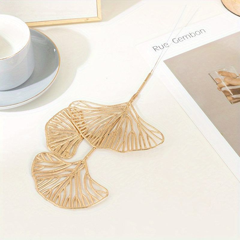5/10pcs Artificial Ginkgo Biloba Leaf Decor for Flower Arrangements Weddings Parties Home