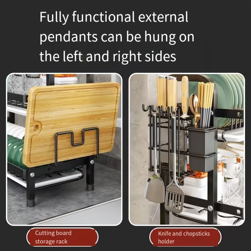 Подставка для сушки посуды из нержавеющей стали на тему Хэллоуина и Рождества, место для хранения столовых приборов и многофункциональная подставка для хранения бытовых вещей