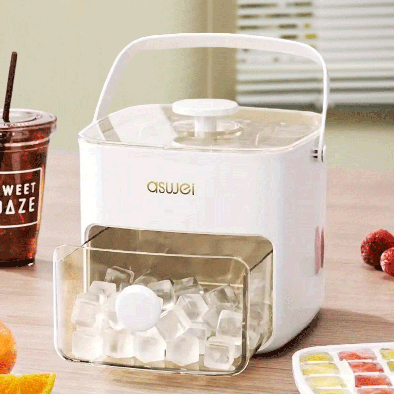 Portable Handheld Ice Maker Large Capacity No Battery 24-Hour Production Outdoor Cooling