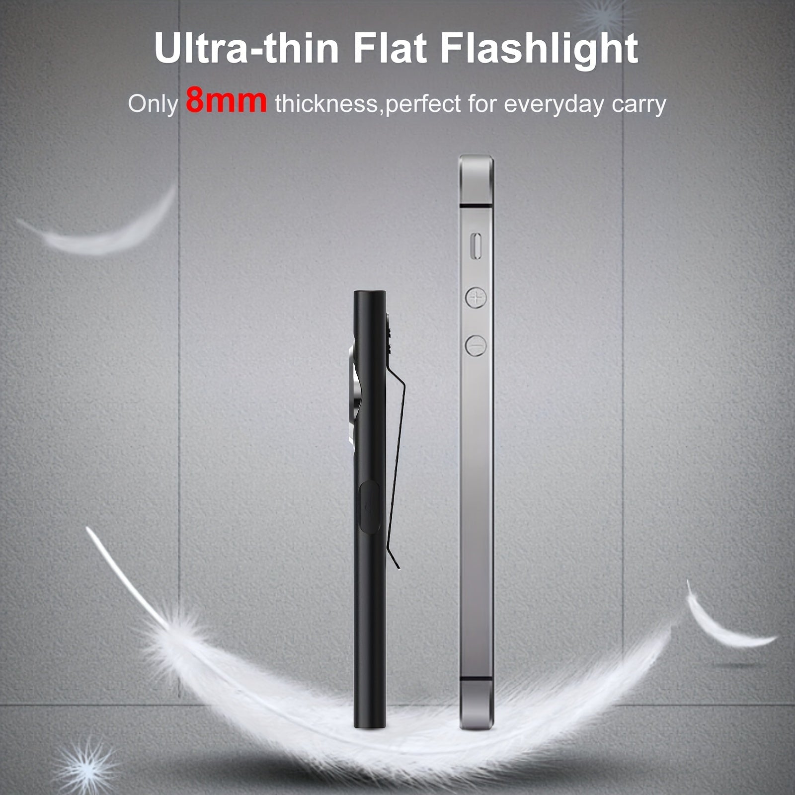 Linterna de trabajo recargable COB con base magnética y clip 470 lúmenes recargable por USB emergencia mantenimiento camping senderismo