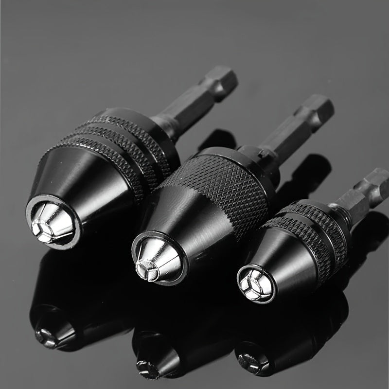 Mini Keyless Drill Chuck 0.3-8mm Self-Tighten Electric Drill Bits Adapter