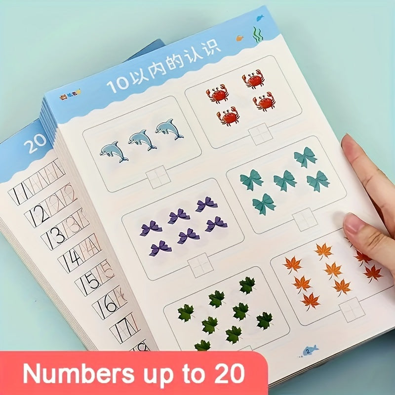 Early Childhood Education Activity Books for Ages 3+ with Number Recognition and Math Practice