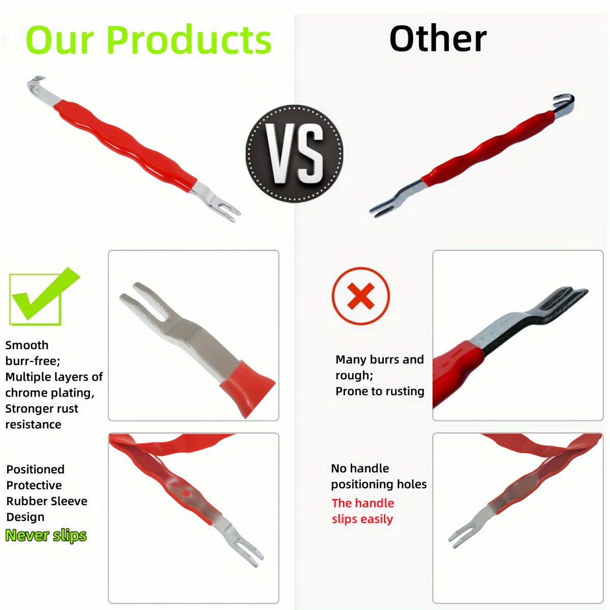 Инструмент для разборки соединителей проводов, автомобильные запчасти, хромированная ручка, PVC, комплект