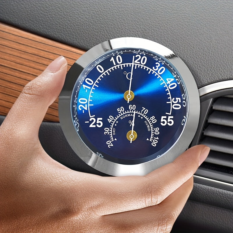 Мини-градусник 2-в-1 для автомобиля, измеритель влажности и температуры, немагнитный