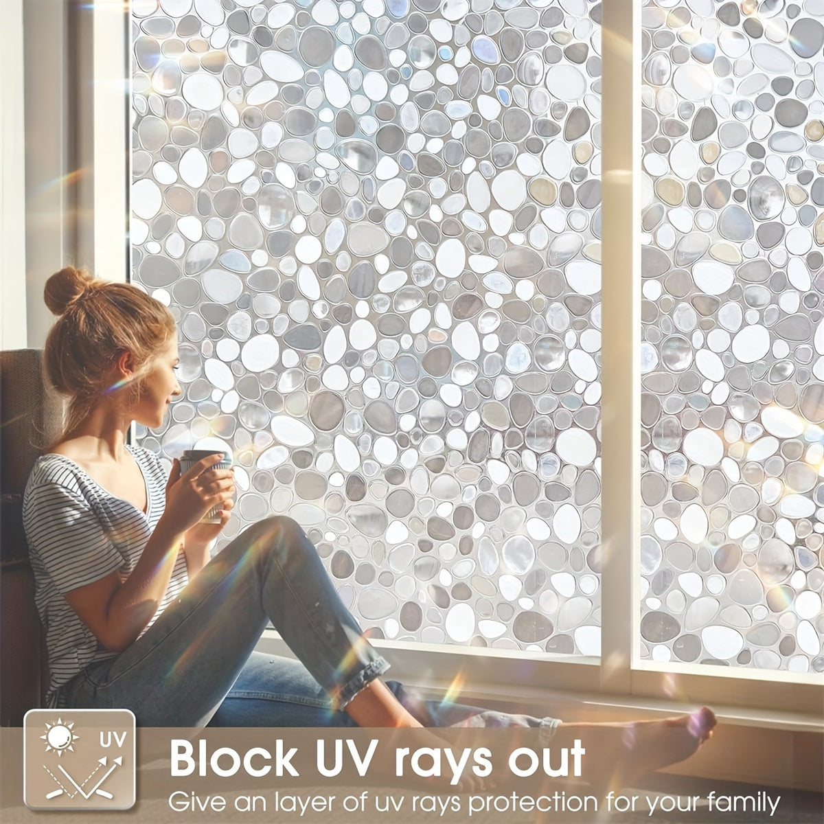 Electrostatic Glass Window Film Blackout Sunscreen Privacy Decor Thick PVC