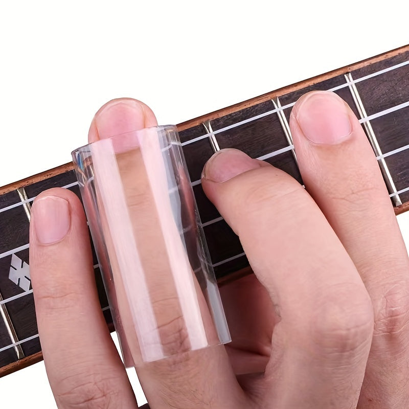 Guitar Slide Stick and Finger Ring Set Stainless Steel Clear Glass Bakelite Accessories