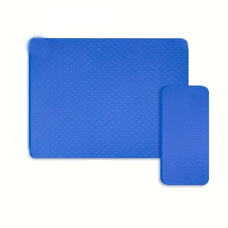 2 piezas de almohadillas silenciadoras para máquina de coser y alfombrilla para pedal azul púrpura, antideslizante, que reduce vibraciones