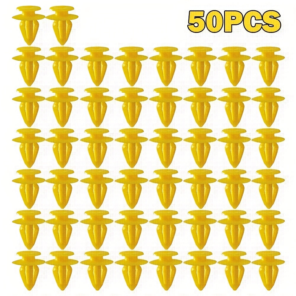 Universal Dashboard Door Panel Clips Set Plastic Fasteners 50pcs