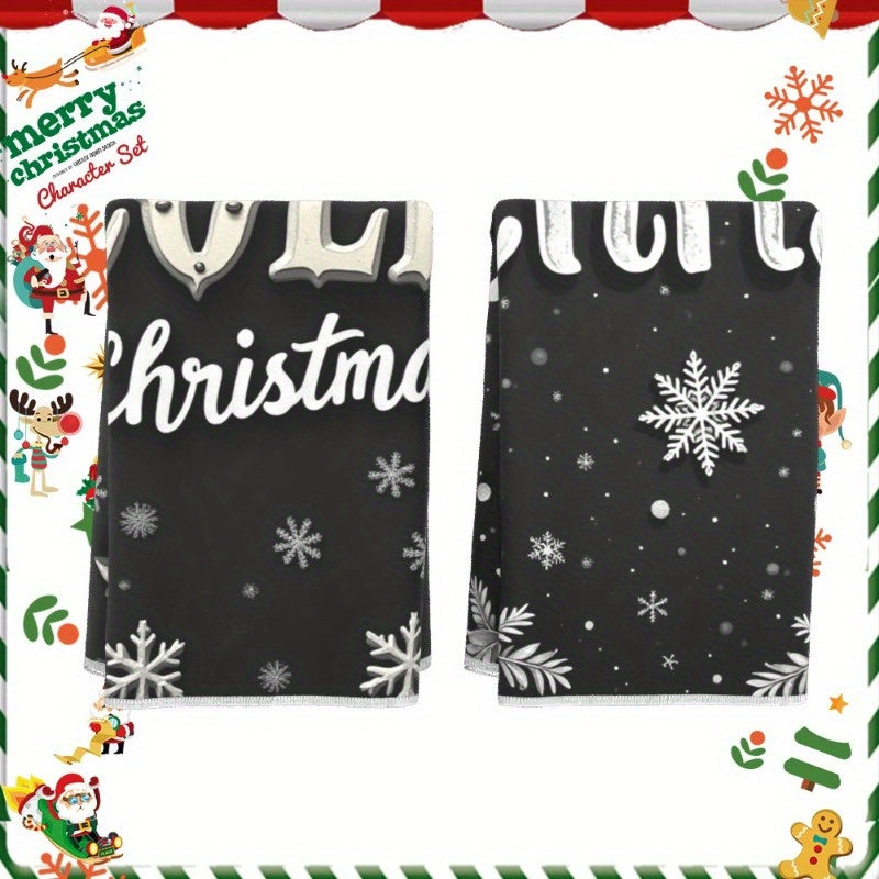 Two Pieces Christmas Decoration Gift 18x66cm Winter Holiday Decor
