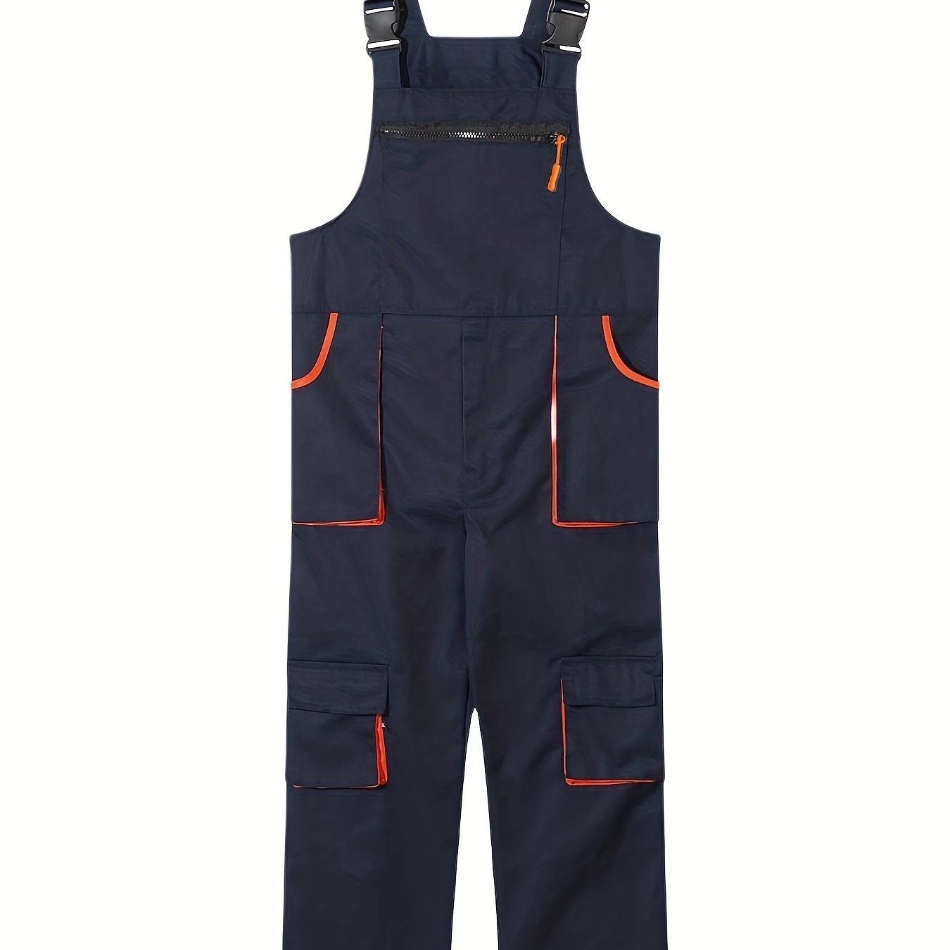 Men's Sleeveless Work Overalls Polyester Casual Multi Pocket All-Season