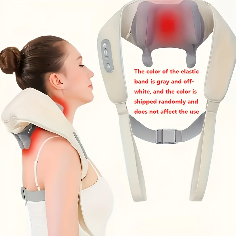Multifunctional Hot Compress Massage Shawl USB Rechargeable for Neck Shoulder Back Waist
