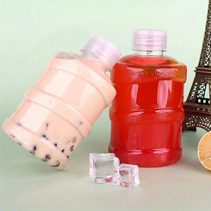 Botella de plástico a prueba de fugas de 500 ml para jugos y bebidas frías, reciclable