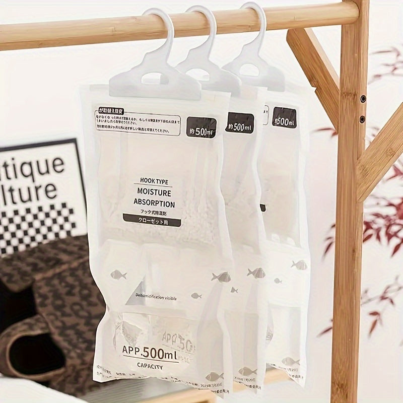 Large 5-Pack Non-Electric Dehumidifier Bags for Clothes and Home Use