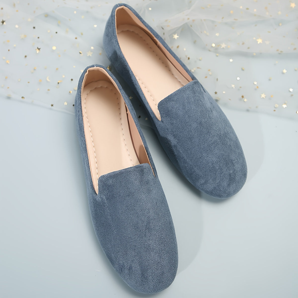 1 Juft Nafis Ayollar Loferlari Matodan Yasalgan, Sun'iy Ichki Qism va Mustahkam Plastik Taglik bilan