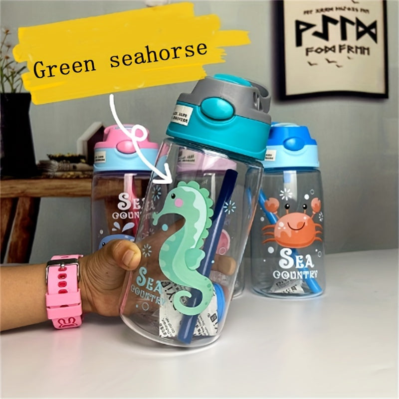 17 Oz oqib o'tkazmaydigan yopiladigan suv shishasi, quvur bilan, ochiq havoda sport va sayohat uchun