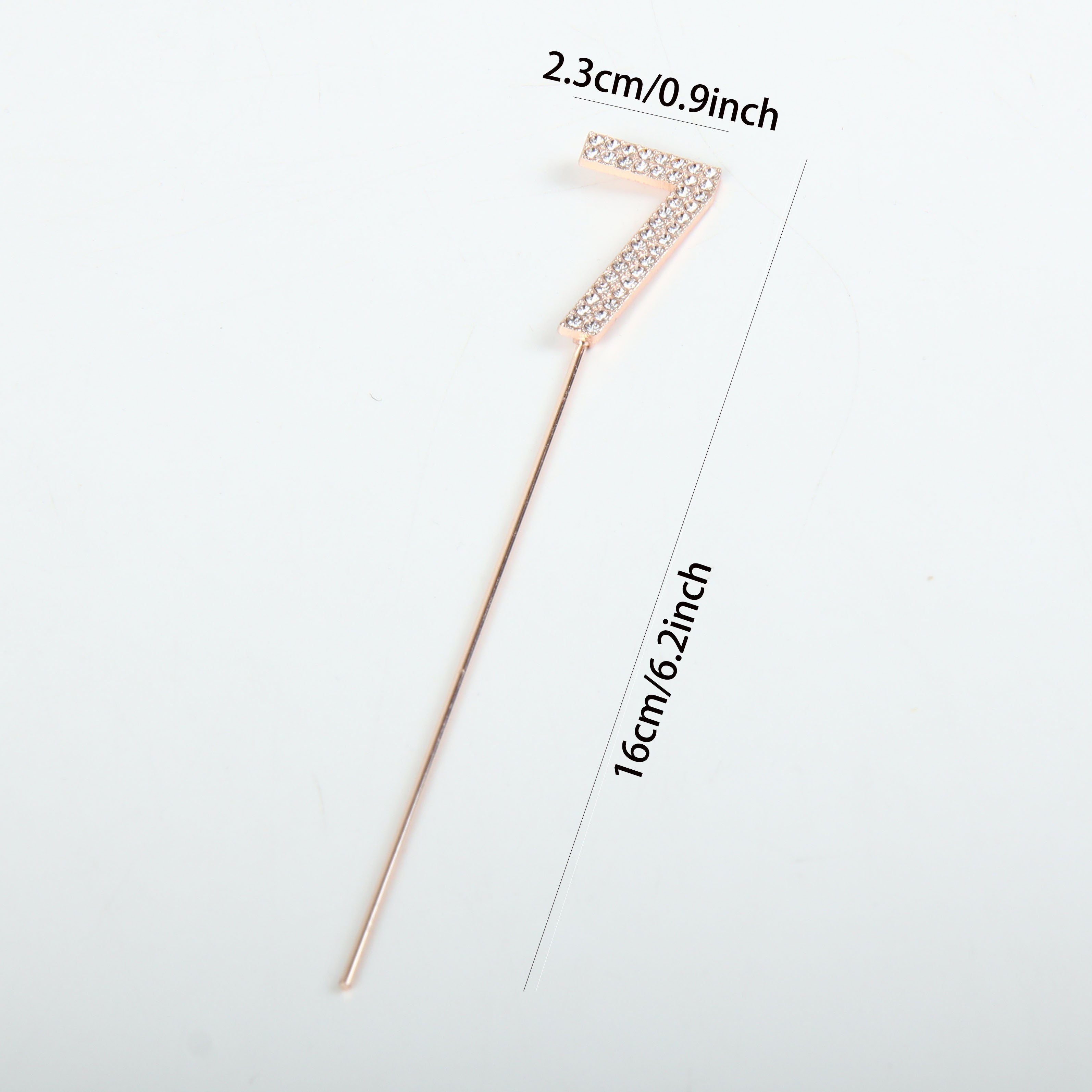 Gold or Silver Rhinestone Cake Topper for Birthdays Weddings and Showers